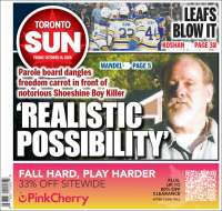 Portada de The Toronto Sun (Canad&aacute;)