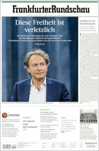 Portada de Frankfurter Rundschau (Alemania)