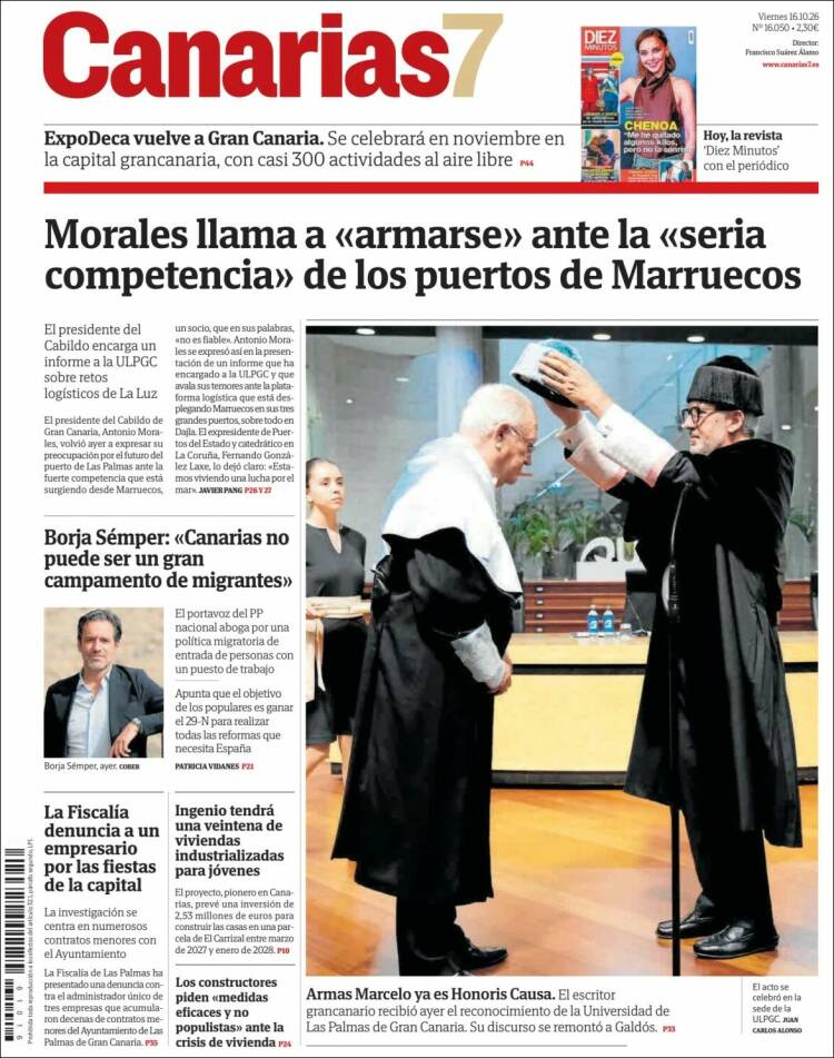 Portada de Canarias 7 (Espa&ntilde;a)
