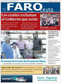 Portada de El Faro de Ceuta (Espa&ntilde;a)