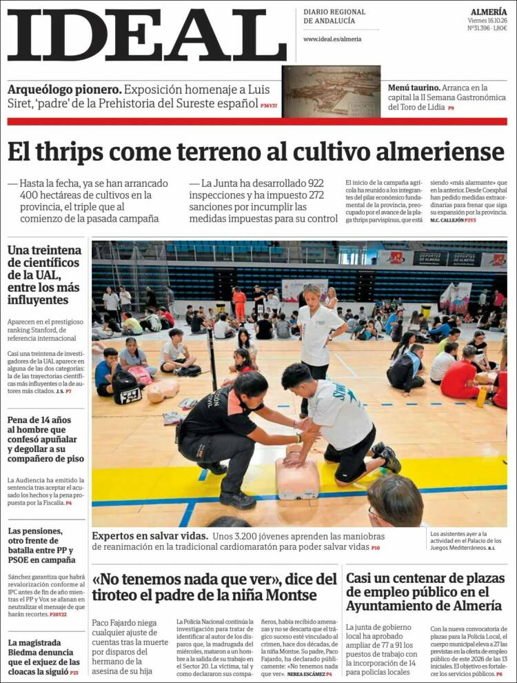 Portada de Ideal Almeria (Espa&ntilde;a)