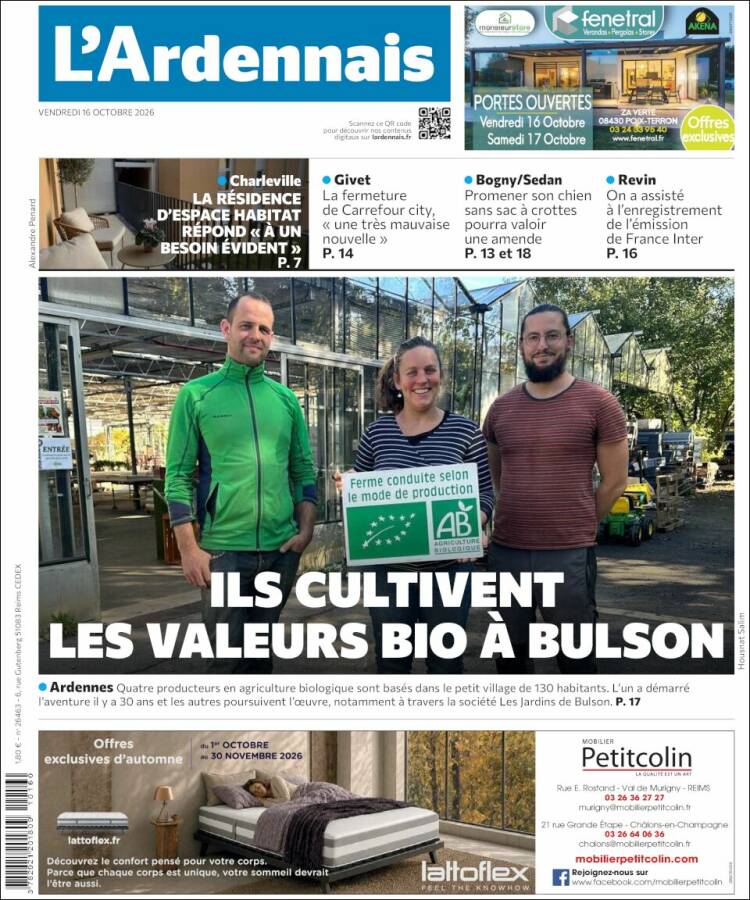 Portada de L'Ardenais (Francia)