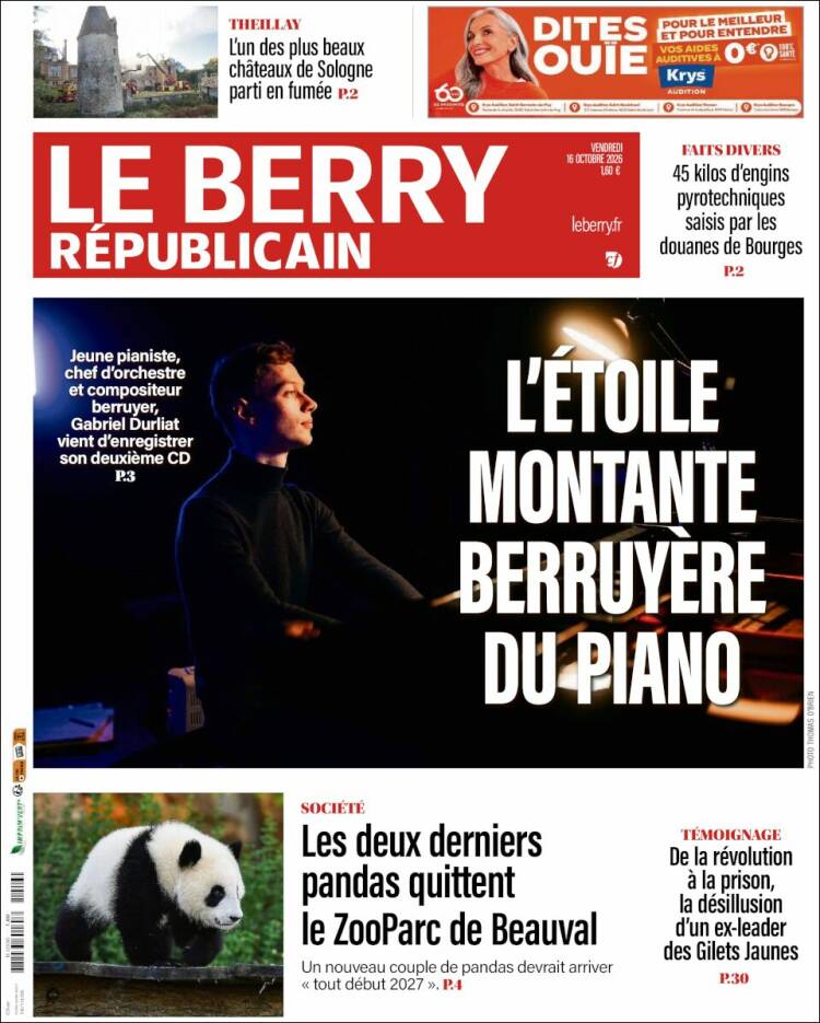 Portada de Berry Republicain (Francia)