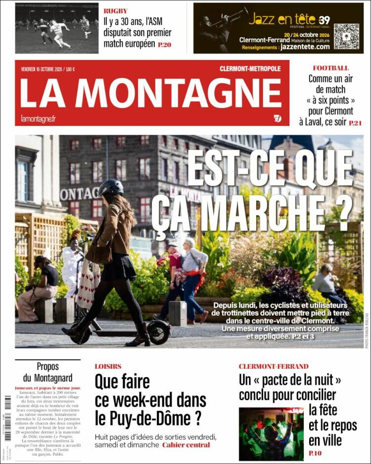 Portada de La Montagne (Francia)