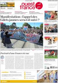 Portada de Ouest France (Francia)