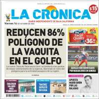 Portada de La Crónica de Baja California (M&eacute;xico)