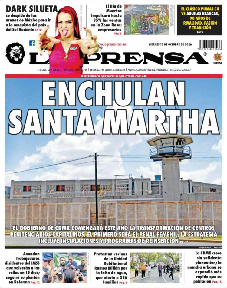 Portada de La Prensa (M&eacute;xico)