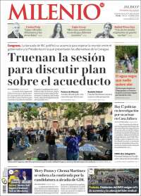 Portada de Milenio - Jalisco (M&eacute;xico)
