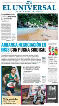 Portada de El Universal (M&eacute;xico)