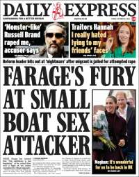 Portada de Daily Express (Reino Unido)