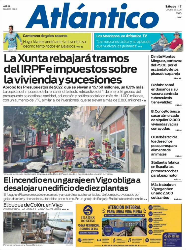 Portada de Atlántico Diario (Espa&ntilde;a)