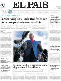 Portada de El País (Spain)