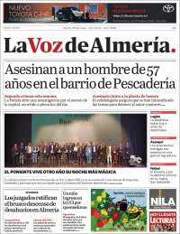 Portada de La Voz de Almería (Spain)