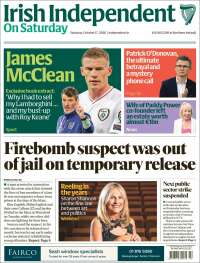 Portada de Irish Independent (Ireland)