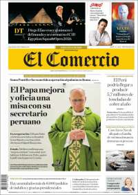 Portada de El Comercio (P&eacute;rou)