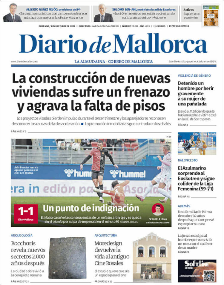 Portada de Diario de Mallorca (Espa&ntilde;a)