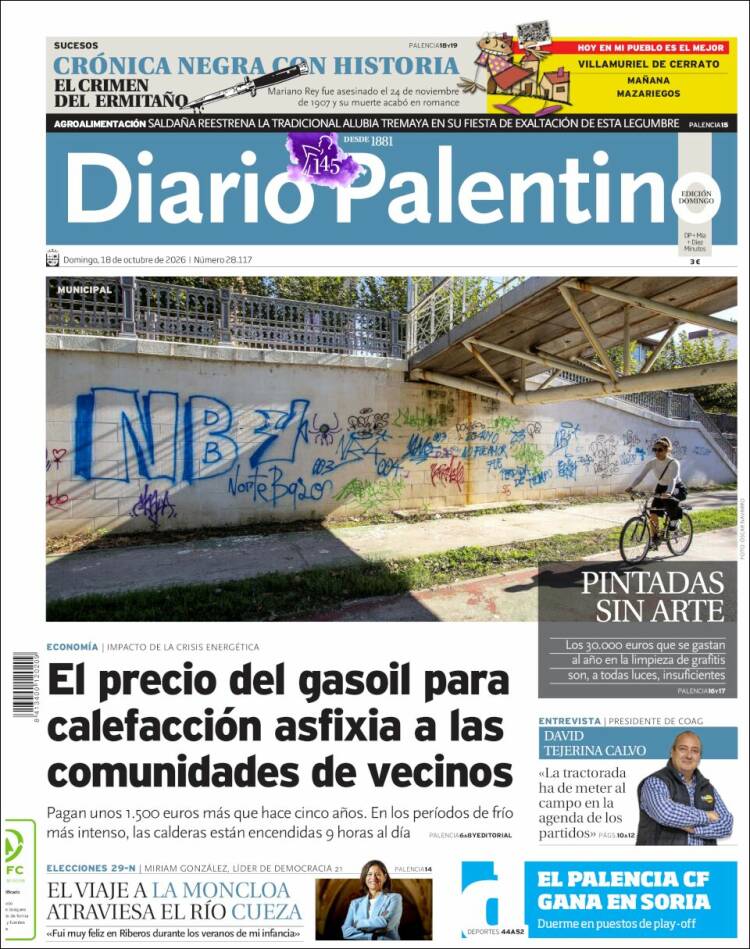 Portada de Diario Palentino (Espa&ntilde;a)