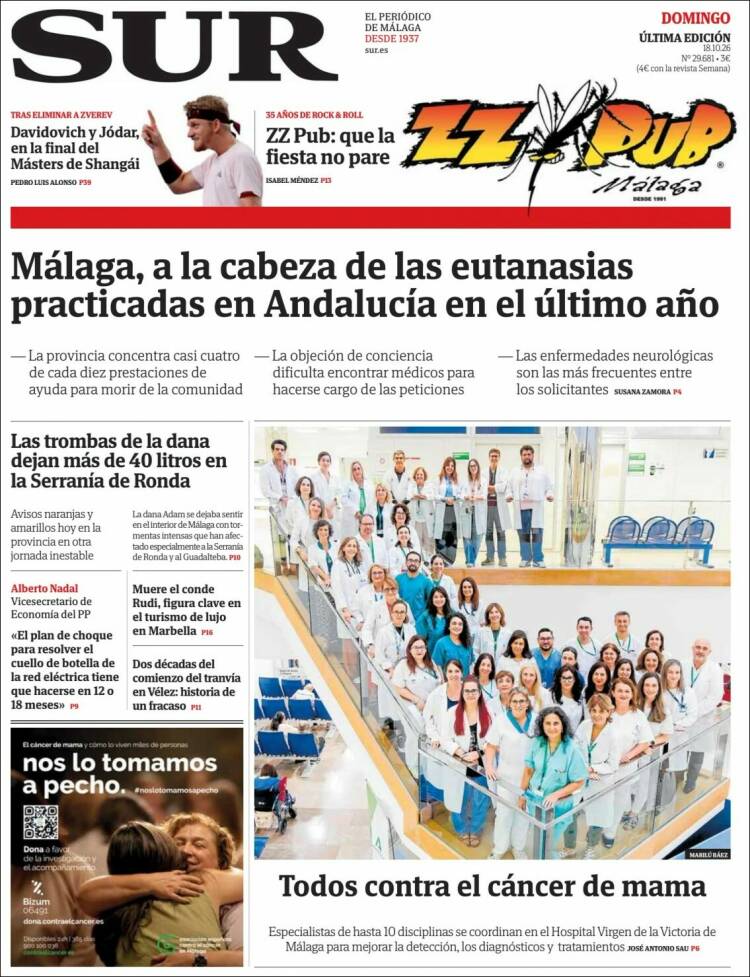 Portada de Diario el Sur (Espa&ntilde;a)