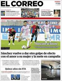 Portada de El Correo - Guipuzcoa (Espa&ntilde;a)