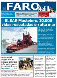 Portada de El Faro de Melilla (Espa&ntilde;a)