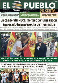 Portada de El Pueblo de Ceuta (Espa&ntilde;a)