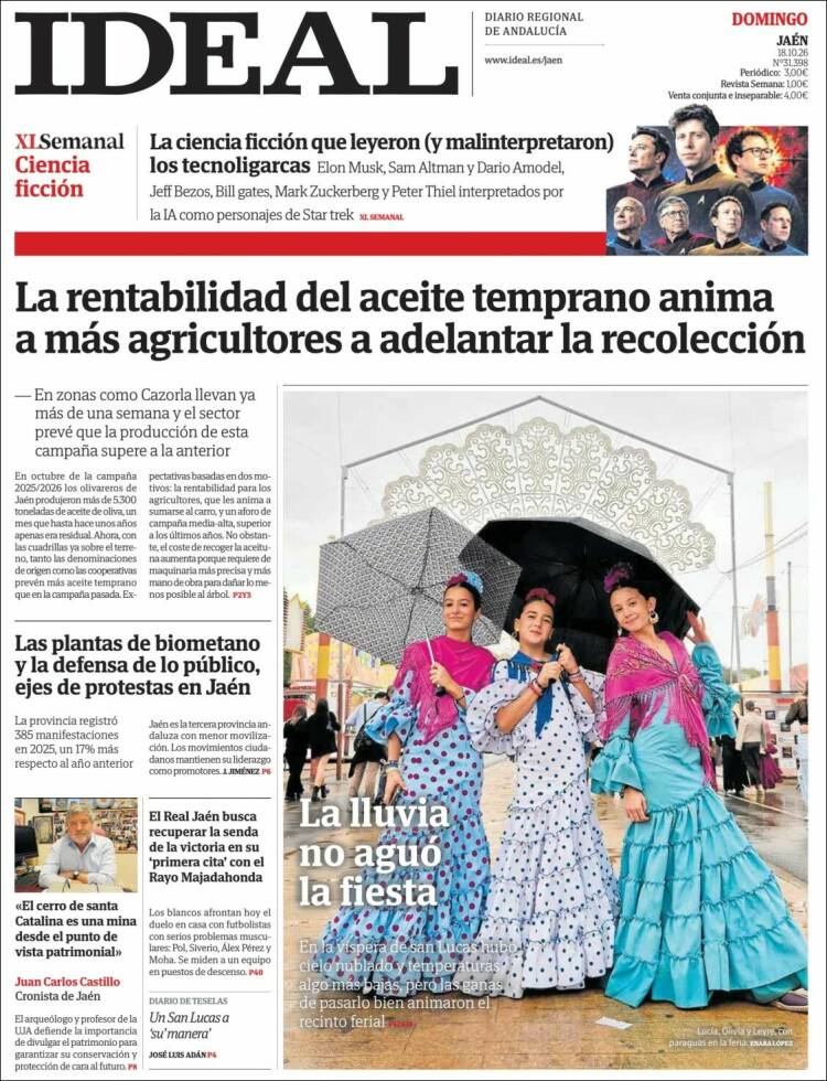Portada de El Ideal de Jaén (Espa&ntilde;a)