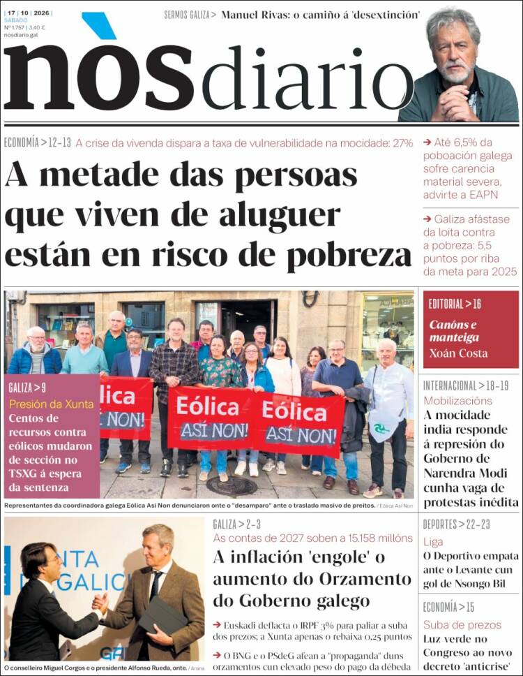 Portada de Nòs Diario (Espa&ntilde;a)