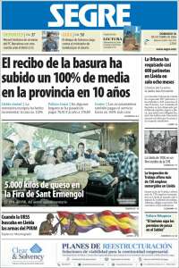 Portada de Segre  (Espa&ntilde;a)
