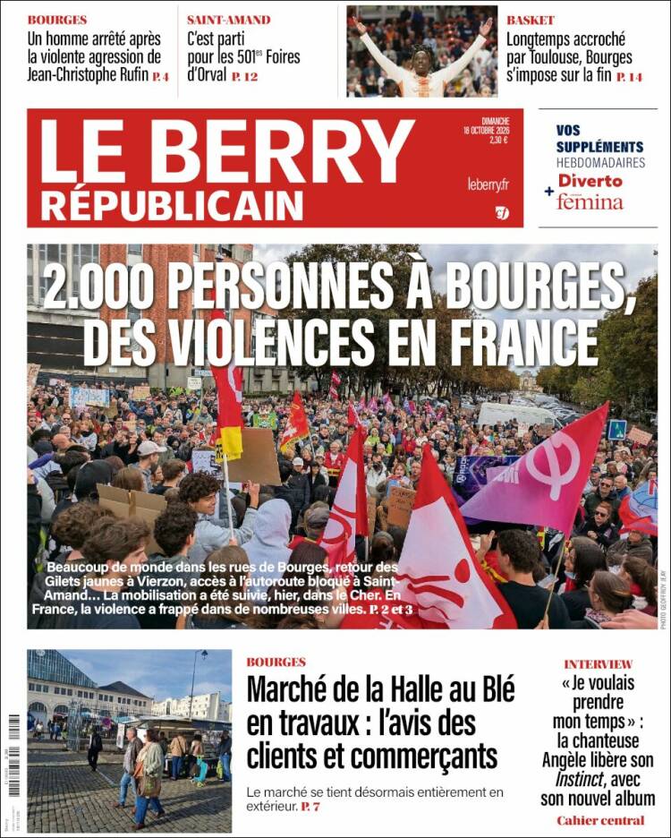Portada de Berry Republicain (Francia)