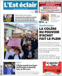 Portada de L'Est Eclair (Francia)