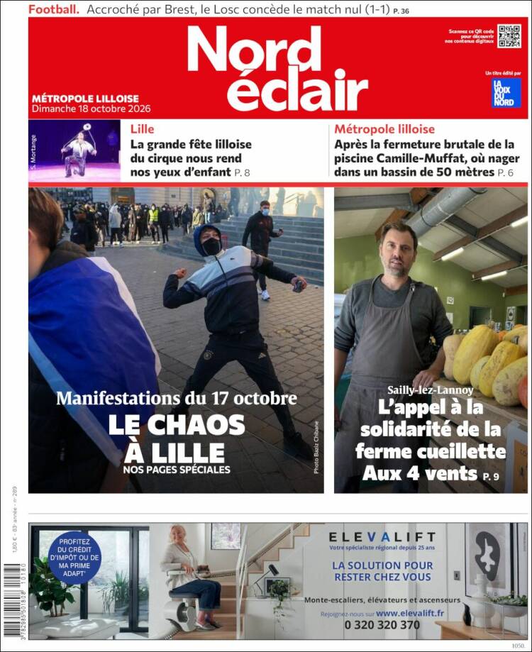 Portada de Nord Éclair (Francia)