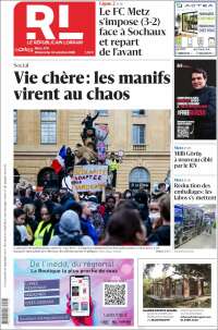Portada de Le Republicain Lorrain (France)