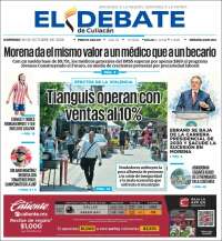 Portada de El Debate de Culiacán (Mexico)