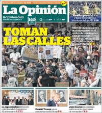Portada de La Opinión (USA)