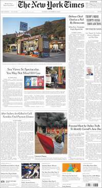 Portada de New York Times (USA)