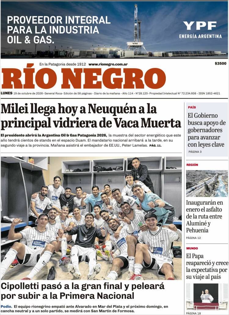 Portada de Rio Negro (Argentina)