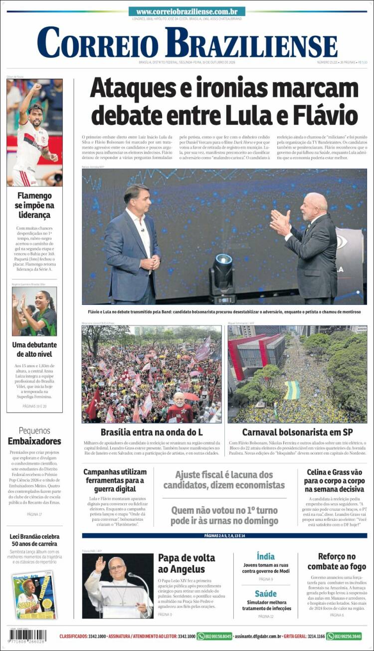 Portada de Correio Braziliense (Brasil)