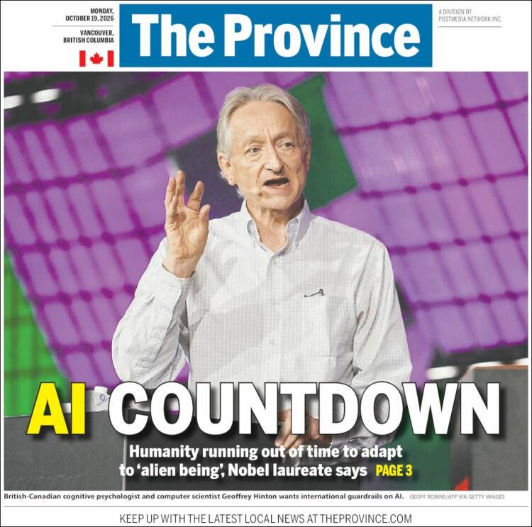 Portada de The Province (Canad&aacute;)