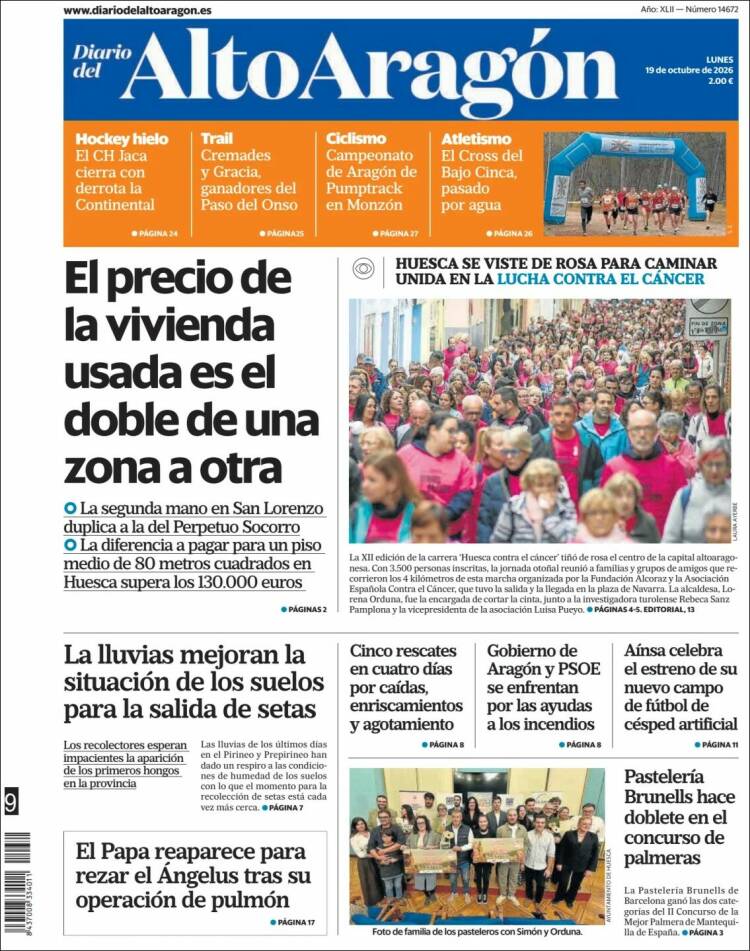 Portada de Diario del AltoAragón (Espa&ntilde;a)