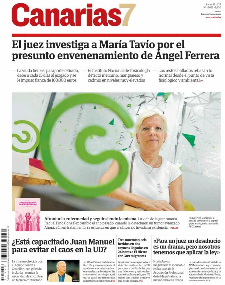 Portada de Canarias 7 (Espa&ntilde;a)