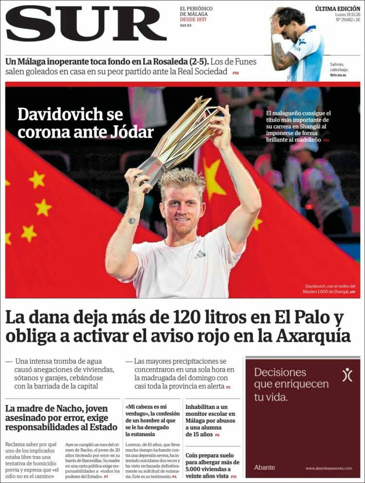 Portada de Diario el Sur (Espa&ntilde;a)