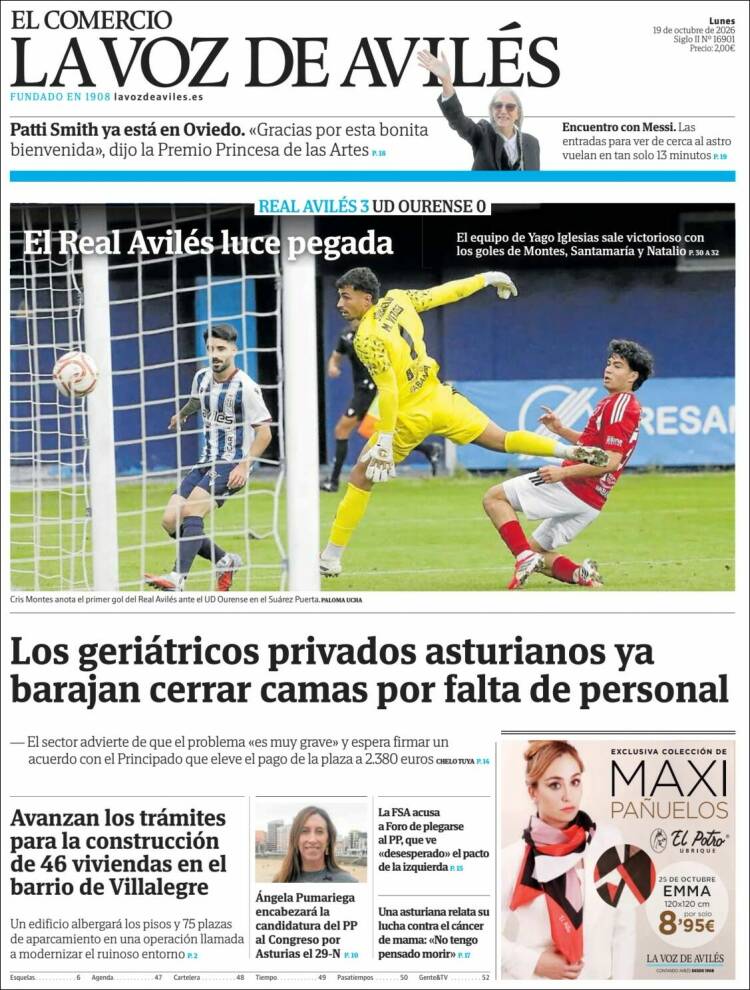 Portada de El Comercio - Avilés (Espa&ntilde;a)
