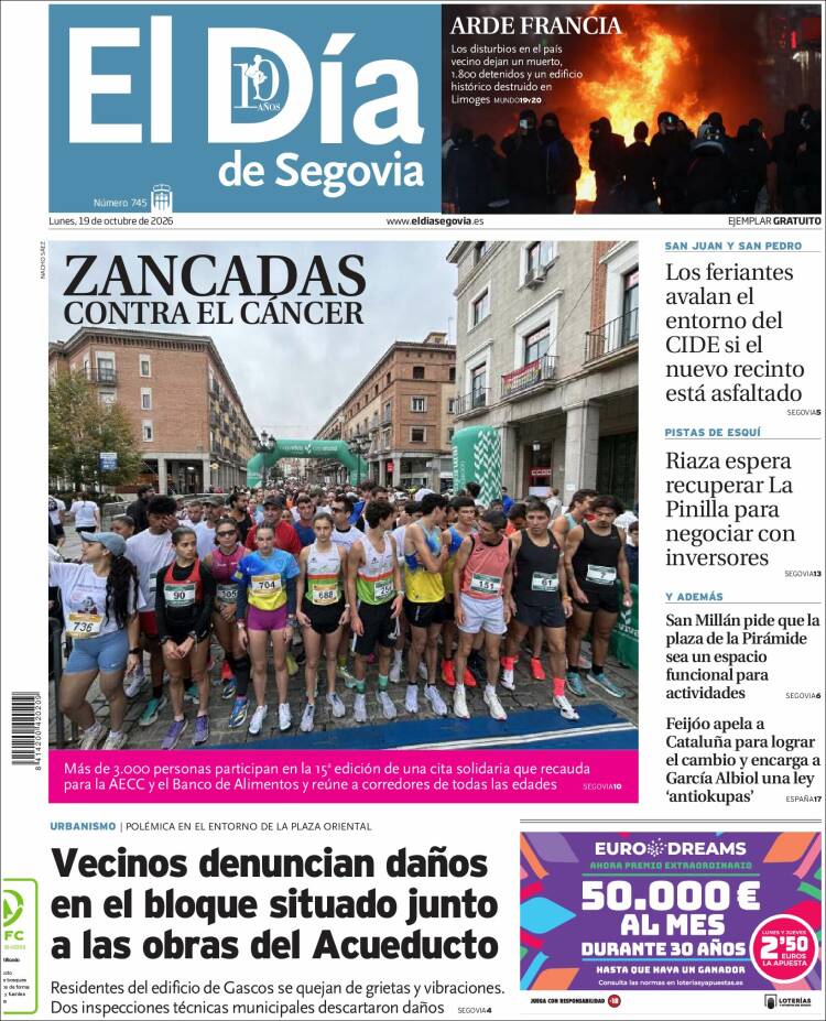 Portada de El Día de Segovia (Spain)