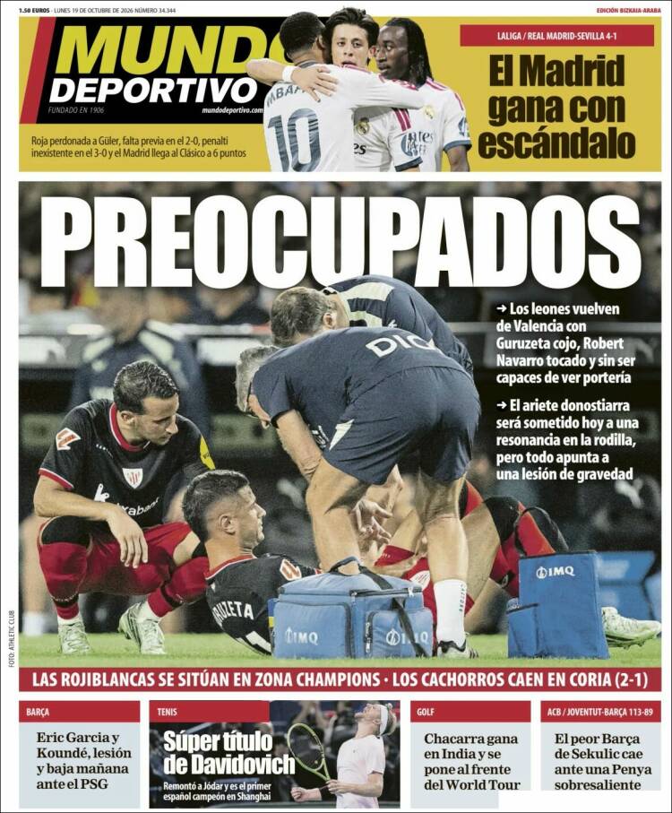 Portada de Mundo Deportivo Bizkaia (Espa&ntilde;a)