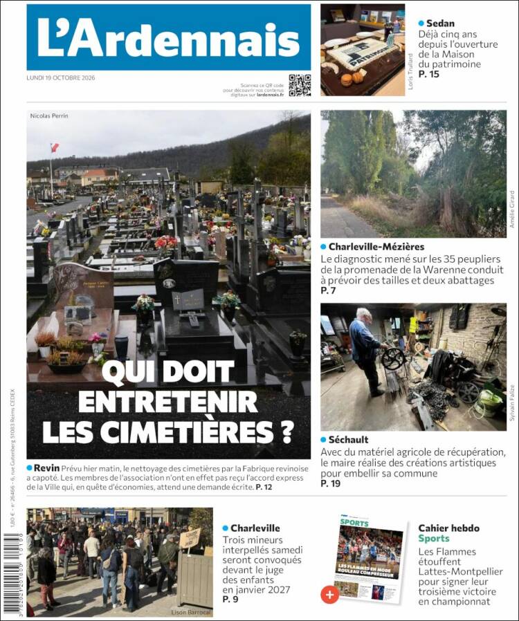 Portada de L'Ardenais (Francia)