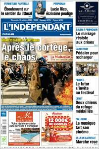 Portada de Le Indépendant (Francia)