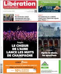Portada de Libération Champagne (Francia)