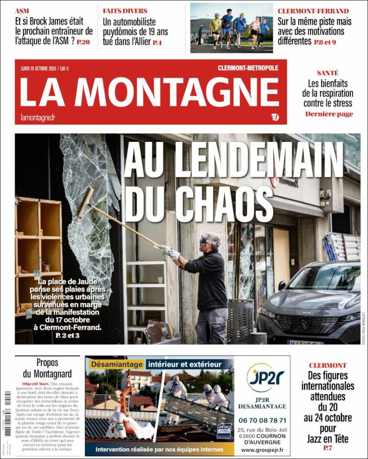 Portada de La Montagne (Francia)