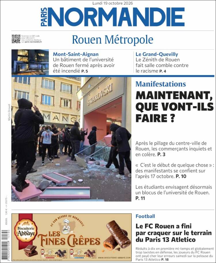 Portada de Paris Normandie (Francia)