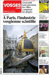 Portada de Vosges Matin (France)